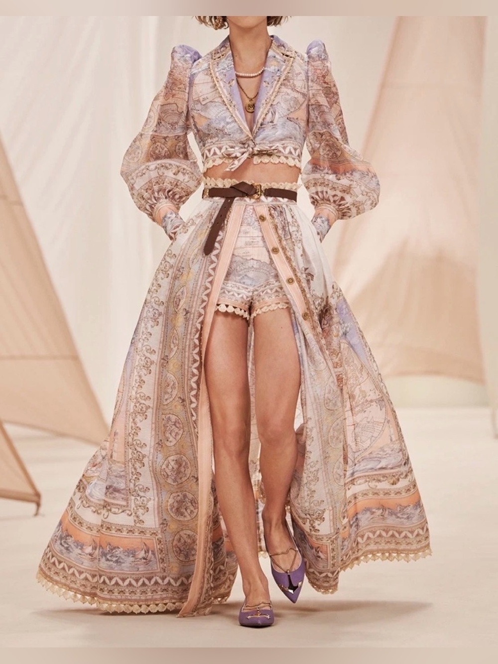 New Zimmermann High Tide Odyssey Maxi Skirt AU2